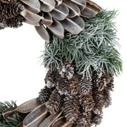 Northlight Brown And Green Pine Needle And Pine Cone Artificial Christmas Wreath, 13.5-Inch, Unlit -Festival northlight sh94281 2new 32189.1668154934