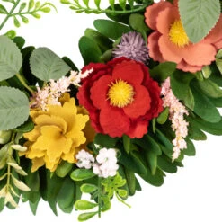 Northlight Wooden Mixed Floral And Foliage Artificial Spring Wreath - 13.75" 9 Northlight Wooden Mixed Floral And Foliage Artificial Spring Wreath - 13.75" -Festival northlight sh95400 02 52919.1701883372