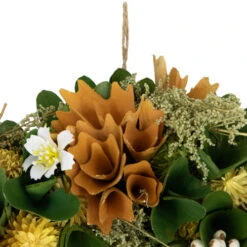 Northlight Mixed Floral Artificial Spring Wreath - 11" - Orange -Festival northlight sh95422 02 80898.1704379354