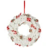 Northlight Plush Peppermint And Candy Canes Christmas Wreath Decoration - 13" - Unlit 2 Northlight Plush Peppermint And Candy Canes Christmas Wreath Decoration - 13" - Unlit -Festival northlight sh96061 01 22675.1723165688