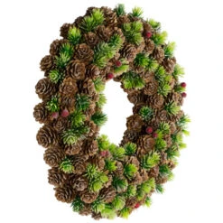 Northlight MIni Pinecone And Berries Frosted Christmas Wreath - 13" - Unlit 12 Northlight MIni Pinecone And Berries Frosted Christmas Wreath - 13" - Unlit -Festival northlight sh96097 02 52002.1723165685