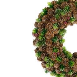 Northlight MIni Pinecone And Berries Frosted Christmas Wreath - 13" - Unlit 13 Northlight MIni Pinecone And Berries Frosted Christmas Wreath - 13" - Unlit -Festival northlight sh96097 04 88003.1723165687