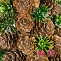 Northlight MIni Pinecone And Berries Frosted Christmas Wreath - 13" - Unlit 15 Northlight MIni Pinecone And Berries Frosted Christmas Wreath - 13" - Unlit -Festival northlight sh96097 05 38067.1723165685