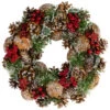 Northlight Flocked Pinecones And Glittered Stars Christmas Wreath - 13.25" - Unlit 2 Northlight Flocked Pinecones And Glittered Stars Christmas Wreath - 13.25" - Unlit -Festival northlight sh96100 01 63045.1723165688