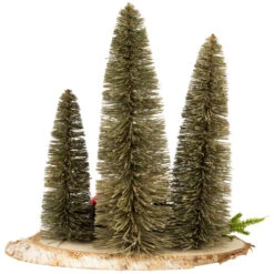 Northlight Trio Of Bottle Brush Trees Christmas Decoration - 10.25" -Festival northlight sh96110 04 80115.1720742957