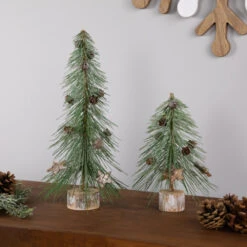 Northlight Frosted Bottle Brush Tree On Wooden Base Christmas Decoration - 8.5" 10 Northlight Frosted Bottle Brush Tree On Wooden Base Christmas Decoration - 8.5" -Festival northlight sh961142c20sh96115 styled 01 18641.1720742954