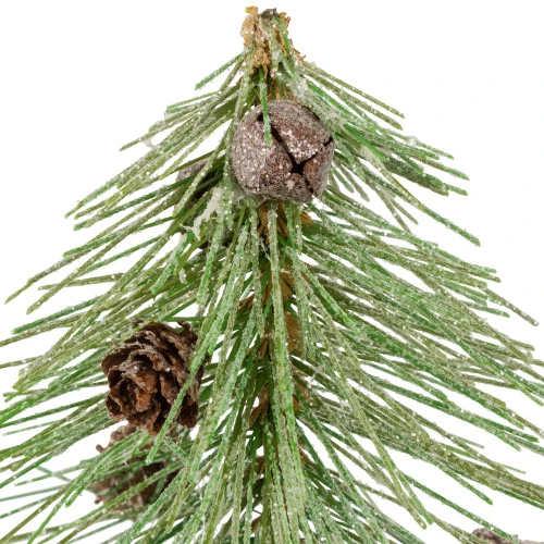 Northlight Frosted Bottle Brush Tree On Wooden Base Christmas Decoration - 8.5" 7 Northlight Frosted Bottle Brush Tree On Wooden Base Christmas Decoration - 8.5" - Image 5