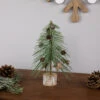 Northlight Frosted Bottle Brush Tree On Wooden Base Christmas Decoration - 8.5" -Festival northlight sh96115 styled 01 39748.1720742957