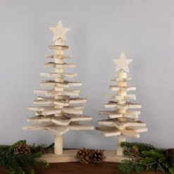 Northlight Star Cut-Outs Wooden Tree Christmas Decoration - 20.5" -Festival northlight sh961212c20sh96122 styled 01 14666.1725587130