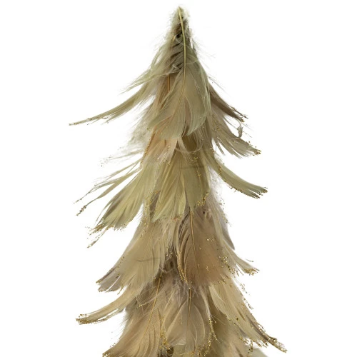 Northlight Small Layered Feathers Cone Tree Christmas Tabletop Decoration - 15.75" 6 Northlight Small Layered Feathers Cone Tree Christmas Tabletop Decoration - 15.75" - Image 4