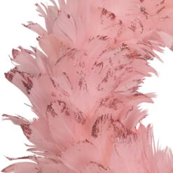 Northlight Glittered Feathers Christmas Wreath - 14.5" - Unlit - Pink -Festival northlight sh96131 04 02365.1727404101