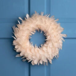 Northlight Glittered Feathers Christmas Wreath - 14.5" - Unlit - Peach 10 Northlight Glittered Feathers Christmas Wreath - 14.5" - Unlit - Peach -Festival northlight sh96132 styled 01 1 08055.1727404100