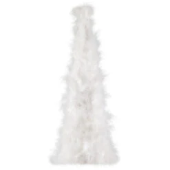 Northlight Layered Wispy Feather Cone Tree Christmas Decoration - 16" - Winter White -Festival northlight sh96146 sh96149 01 00892.1727404101