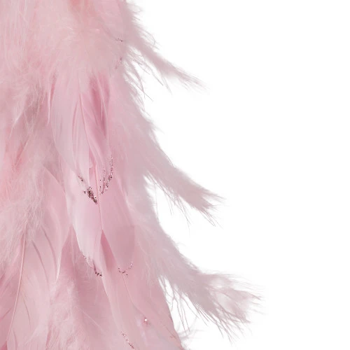 Northlight Small Layered Feather Cone Tree Glittered Christmas Decoration - 16" - Pink 8 Northlight Small Layered Feather Cone Tree Glittered Christmas Decoration - 16" - Pink - Image 6