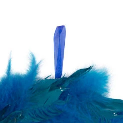 Northlight Two-Tone Feathers Glittered Christmas Wreath - 14.5" - Unlit - Turquoise -Festival northlight sh96150 03 38793.1727404103