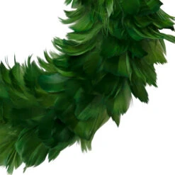 Northlight Wispy Feather Christmas Wreath - 14.5" - Unlit - Green -Festival northlight sh96155 02 63945.1727404097