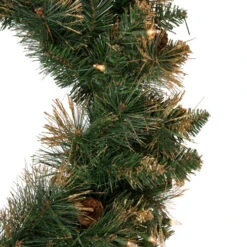 Northlight Pre-Lit Yorkshire Pine Artificial Christmas Wreath, 24-Inch, Clear Lights -Festival northlight sm2924 updated 2 55480.1660325877