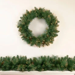 Northlight 9' X 10" Yorkshire Pine Artificial Christmas Garland - Unlit -Festival northlight sm2924 updated 4 54316.1659647934