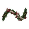 Northlight 6' X 12" Bows And Berries Artificial Christmas Garland - Unlit -Festival northlight sm91186 93470.1605666731