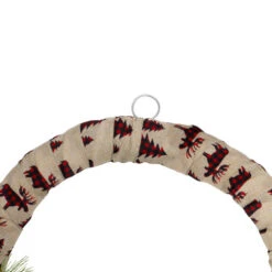 Northlight Winter Foliage And Berries Artificial Burlap Christmas Wreath - 24" - Unlit -Festival northlight sm91199 2 21043.1602681698