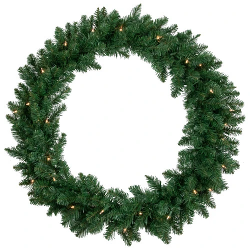 Northlight 36" Pre-Lit Everett Pine Artificial Christmas Wreath, Clear Lights 3 Northlight 36" Pre-Lit Everett Pine Artificial Christmas Wreath, Clear Lights