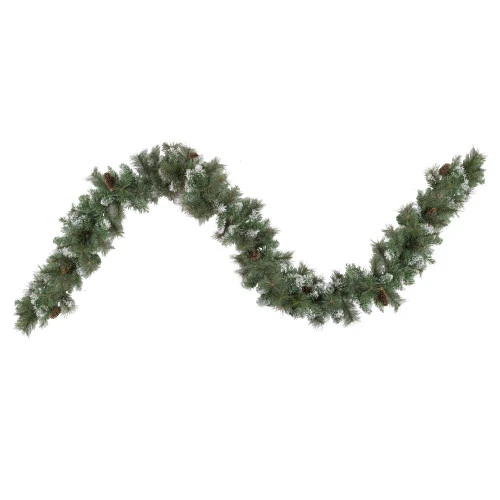 Northlight Real Touch™? Snow Valley Pine Artificial Christmas Garland - Unlit - 9' X 10" 3 Northlight Real Touch™? Snow Valley Pine Artificial Christmas Garland - Unlit - 9' X 10"
