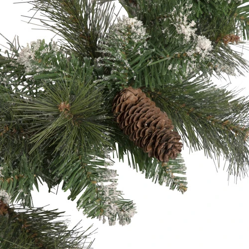 Northlight Real Touch™? Snow Valley Pine Artificial Christmas Garland - Unlit - 9' X 10" 5 Northlight Real Touch™? Snow Valley Pine Artificial Christmas Garland - Unlit - 9' X 10" - Image 3