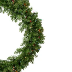 Northlight Pre-Lit Rockwood Pine Artificial Christmas Wreath, 36-Inch, Multi Lights -Festival northlight sm93033 220updated 05952.1666337535