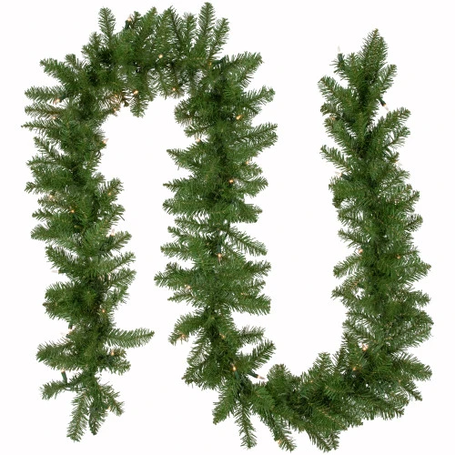 Northlight 9' X 10" Pre-Lit Rockwood Pine Artificial Christmas Garland, Clear Lights 3 Northlight 9' X 10" Pre-Lit Rockwood Pine Artificial Christmas Garland, Clear Lights