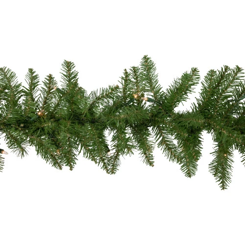 Northlight 9' X 10" Pre-Lit Rockwood Pine Artificial Christmas Garland, Clear Lights 5 Northlight 9' X 10" Pre-Lit Rockwood Pine Artificial Christmas Garland, Clear Lights - Image 3