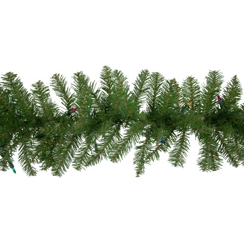 Northlight 9' X 10 Pre-Lit Rockwood Pine Artificial Christmas Garland, Multi Lights 7 Northlight 9' X 10 Pre-Lit Rockwood Pine Artificial Christmas Garland, Multi Lights - Image 5