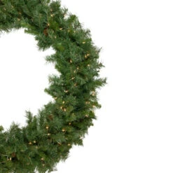Northlight Pre-Lit Black River Pine Artificial Christmas Wreath, 48-Inch, Clear Lights 8 Northlight Pre-Lit Black River Pine Artificial Christmas Wreath, 48-Inch, Clear Lights -Festival northlight sm93063 2 02671.1655486516