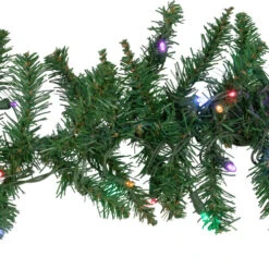 Northlight 9' X 12" Pre-Lit Winona Fir Artificial Christmas Garland, Multi LED Lights -Festival northlight sm93079 2 74592.1671699966