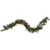 Northlight Pre-Lit Battery Operated Frosted Pine And Berries Christmas Garland - 6' X 9" - Cool White LED Lights 1 Northlight Pre-Lit Battery Operated Frosted Pine And Berries Christmas Garland - 6' X 9" - Cool White LED Lights -Festival northlight sm93366 1 82822.1654189177