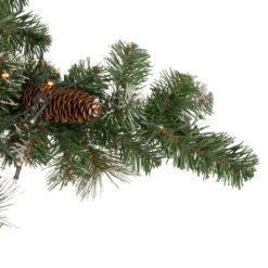 Northlight Pre-Lit Battery Operated Frosted Mixed Pine Christmas Snowflake Wreath - 32" - Warm White LED Lights -Festival northlight sm93369 3 23613.1661885724