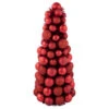 Northlight 3-Finish Shatterproof Ball Christmas Tree With Tinsel - 15.75" - Red -Festival northlight sm93796 1 19855.1666337513