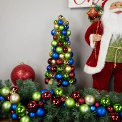 Northlight Shatterproof Ball Christmas Tree With Tinsel - 15.75" - Multicolor 10 Northlight Shatterproof Ball Christmas Tree With Tinsel - 15.75" - Multicolor -Festival northlight sm93800 styled 69629.1688047974