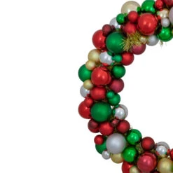 Northlight Traditional Colors 2-Finish Shatterproof Ball Christmas Wreath, 36-Inch -Festival northlight sm93809 5 64338.1723684244