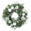 Northlight Green Pine Needle Wreath With Pinecones And Christmas Ornaments, 24-Inch, Unlit -Festival northlight sm94092 1update 68390.1664638689