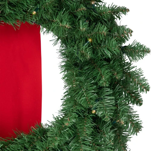 Northlight Pre-Lit Battery Operated Wreath Trio Christmas Decoration - 6.5' - Clear LED Lights 4 Northlight Pre-Lit Battery Operated Wreath Trio Christmas Decoration - 6.5' - Clear LED Lights - Image 2