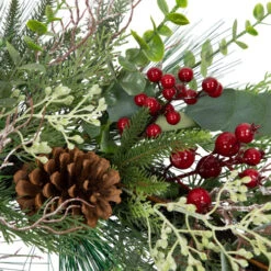 Northlight Real Touch™? Roses And Berries Artificial Christmas Wreath - 30" - Unlit -Festival northlight sm95355 05 30844.1700932489