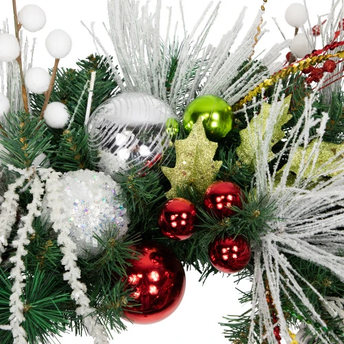 Northlight Snowmen And Icicles Pine Artificial Christmas Wreath - 40" - Unlit 7 Northlight Snowmen And Icicles Pine Artificial Christmas Wreath - 40" - Unlit - Image 5