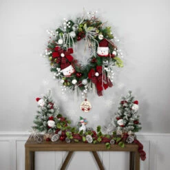 Northlight Snowmen And Icicles Pine Artificial Christmas Wreath - 40" - Unlit 11 Northlight Snowmen And Icicles Pine Artificial Christmas Wreath - 40" - Unlit -Festival northlight sm95365 styled 1 12322.1701019003