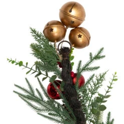 Northlight Mixed Foliage With Jingle Bells And Ornaments Artificial Christmas Garland - 6' X 8" - Unlit -Festival northlight sm97240 06 72690.1726539036