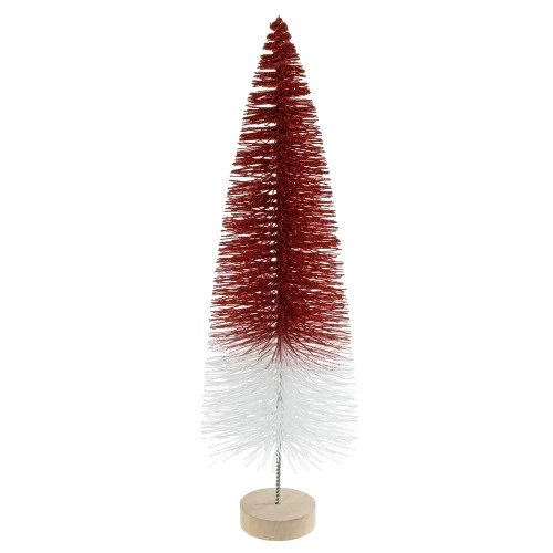 Northlight Glittered Sisal Christmas Tree - 15.5" - Red And White 3 Northlight Glittered Sisal Christmas Tree - 15.5" - Red And White