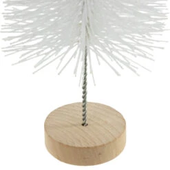 Northlight Glittered Bottlebrush Christmas Tree - 12" - Red And White -Festival northlight tr94455 4 98757.1670143660