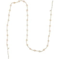Northlight 6' Cream Wooden Beads Christmas Garland, Unlit -Festival northlight tr94996 2 85820.1700240834