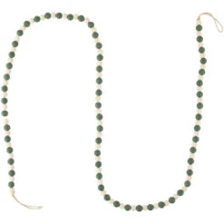 Northlight 6' Green And Cream Wooden Beads Christmas Garland, Unlit -Festival northlight tr95014 2 76161.1700240835