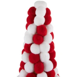Northlight Candy Cane Plush PomPom Christmas Tree Decoration - 15" - Red And White 9 Northlight Candy Cane Plush PomPom Christmas Tree Decoration - 15" - Red And White -Festival northlight tr95021 2 56534.1700154024