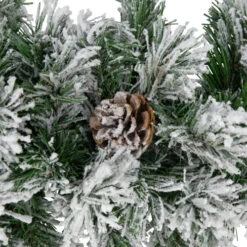 Northlight Flocked Angel Pine And Pine Cones Artificial Christmas Garland - 6.75' X 12" - Unlit -Festival northlight v15090 03 41225.1690555851